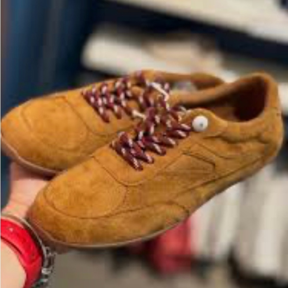 American Eagle outfitters woman 6Casual Suede Lace-Up Sneaker - Chestnut Brown - Picture 2 of 9